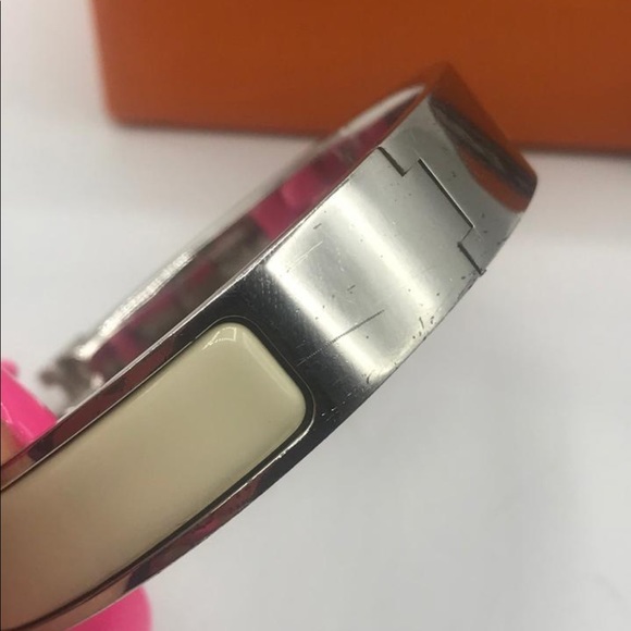 Hermès H Clic Clac Narrow Cuff Bangle Bracelet Pm - Picture 8 of 8